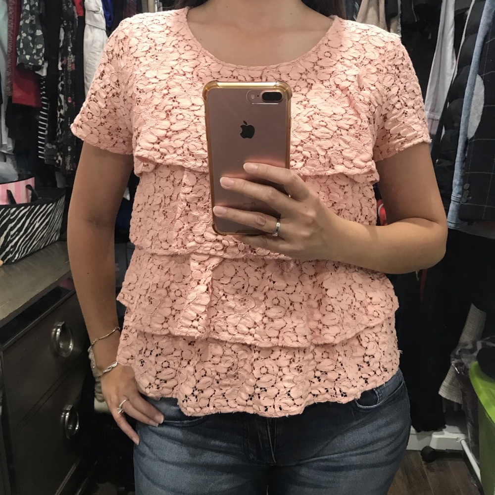 💕Zara Ruffles Lace Top💕 - Picture 7 of 7